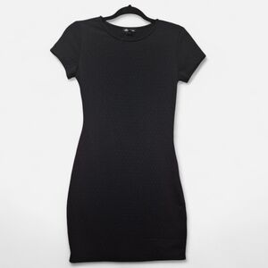 Seductions Short-Sleeve Black Mini Dress